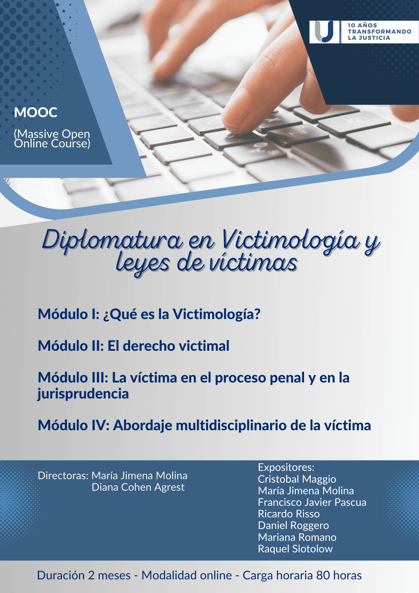 Diplomatura en Victimología y leyes de Víctimas